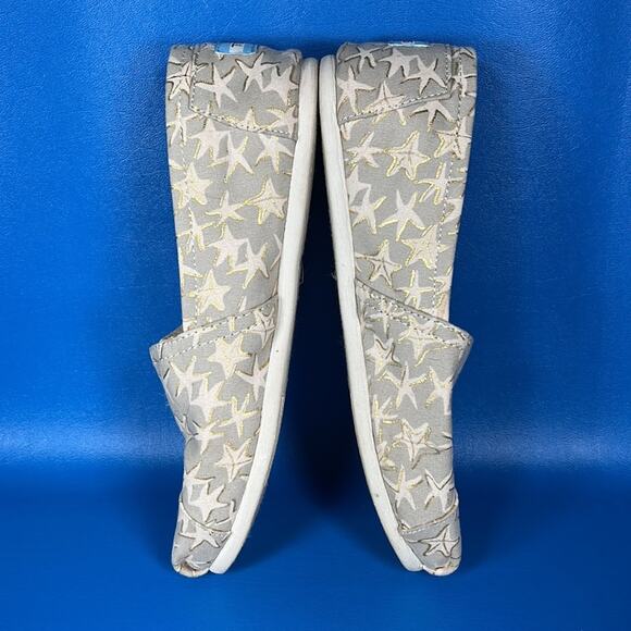 Toms Starfish Classic Slip On Flats - Tan/Gold - 9 - Picture 6 of 8